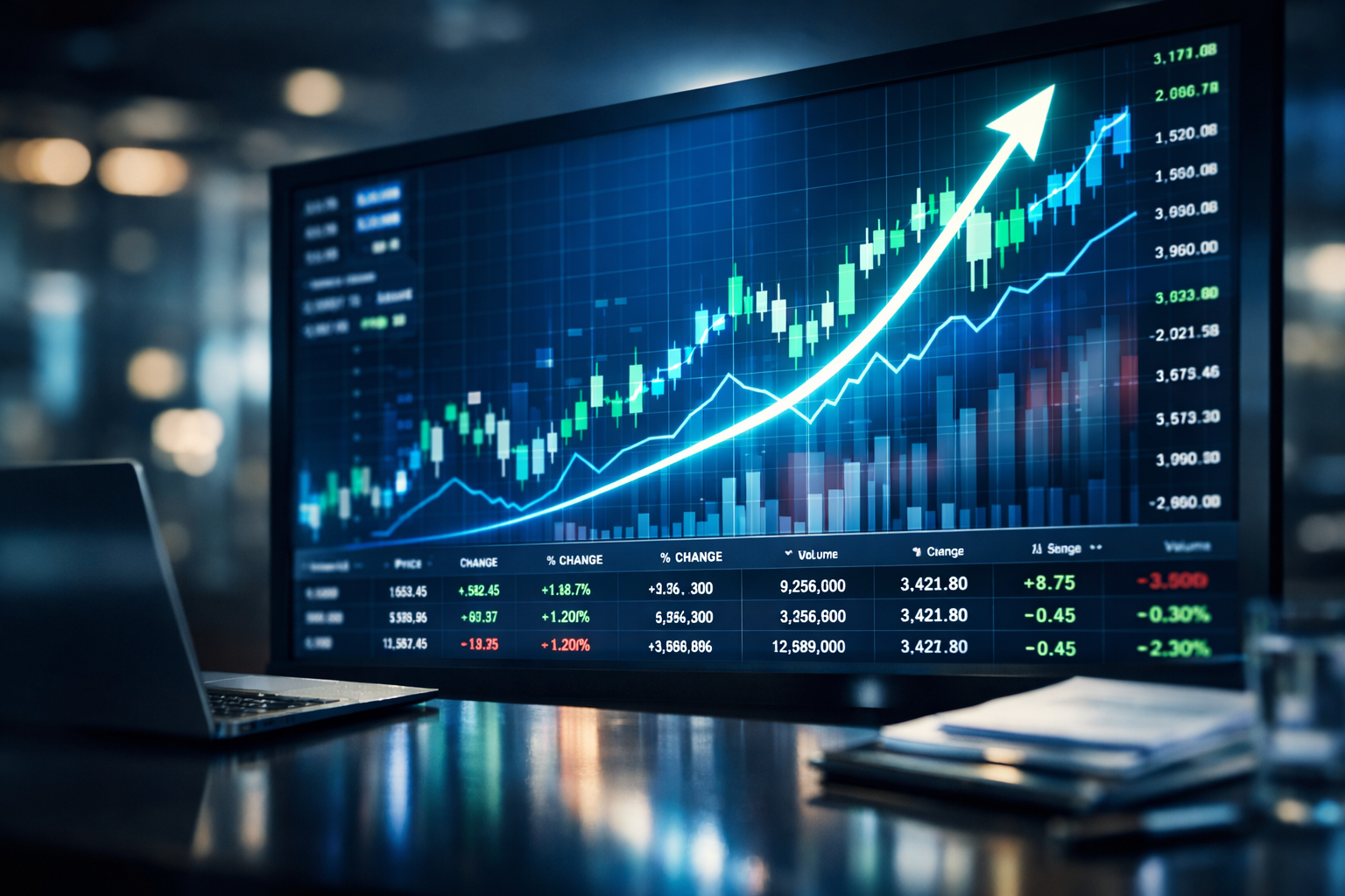 Financial growth chart